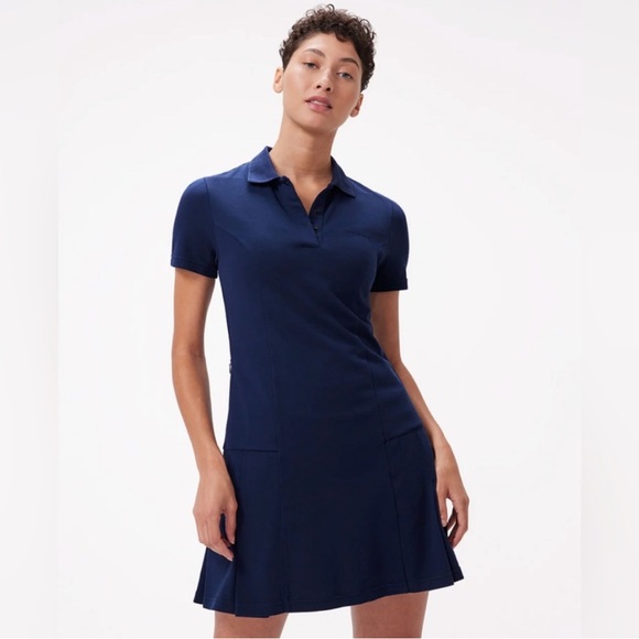 NWT Outdoor Voices Dark Blue Tennis Golf Dress - Picture 1 of 7